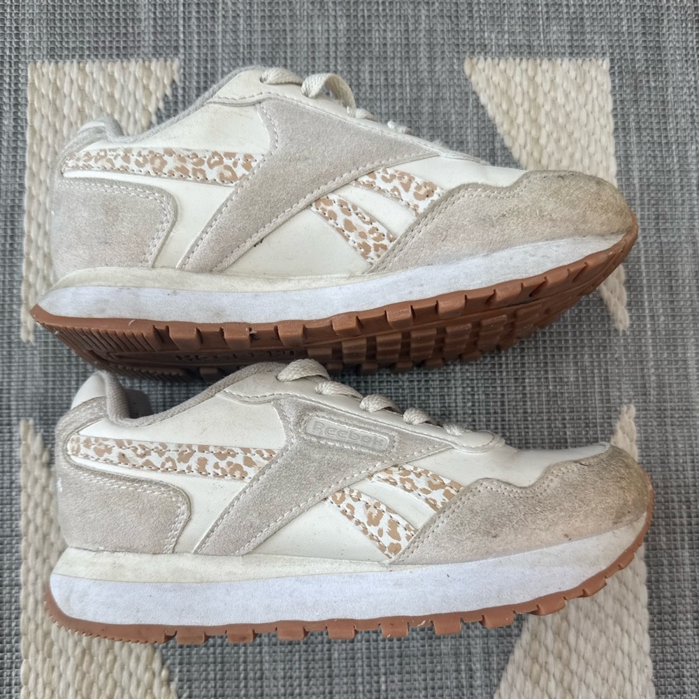 Reebok Leopard Print Sneakers  Classic Beige